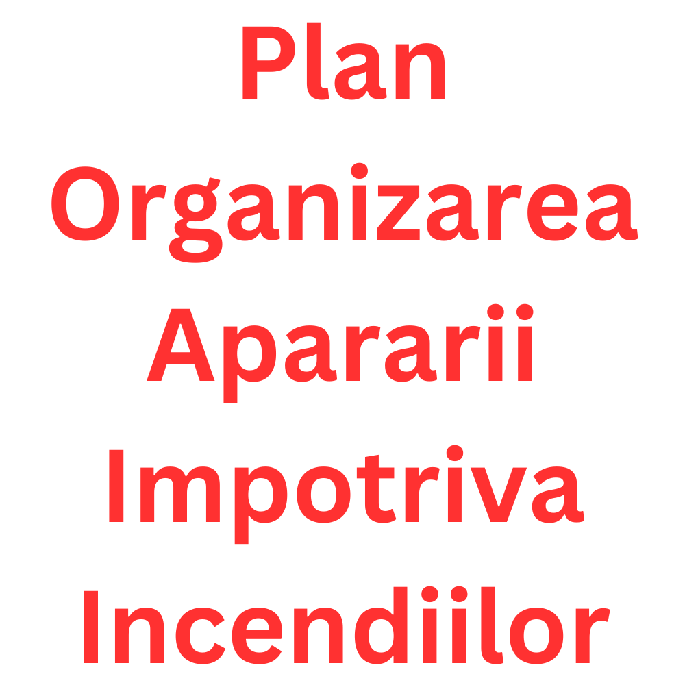 Plan de organizarea apararii impotriva incendiilor