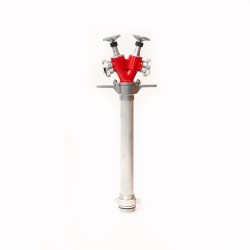 Hidrant portativ tip IIA cu racorduri fixe tip B si robineti(cuplaj DN 100)