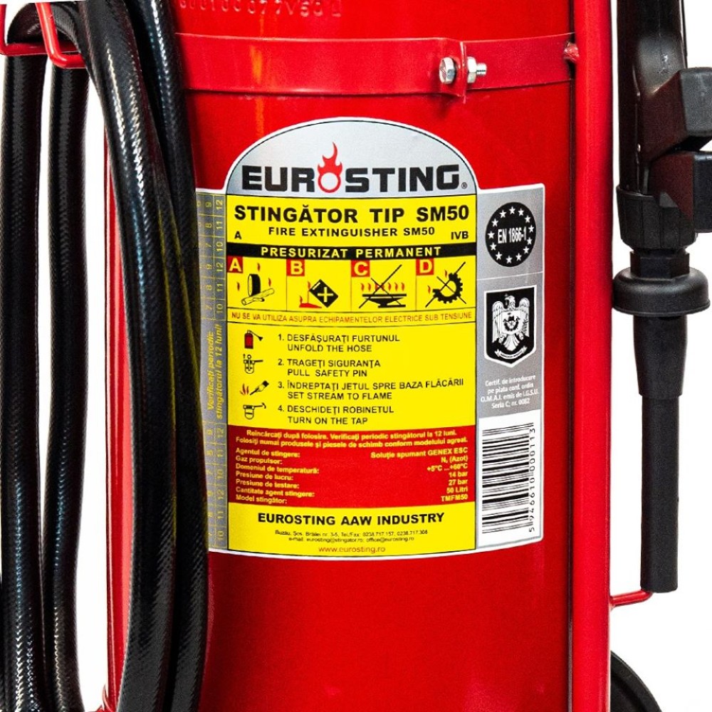 Stingator carosabil cu spuma aeromecanica tip SM50